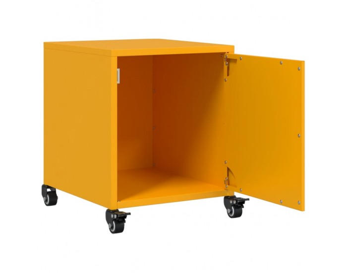 Sonata H Нощни шкафчета 2 бр горчица жълто 36x39x43,5 см стомана