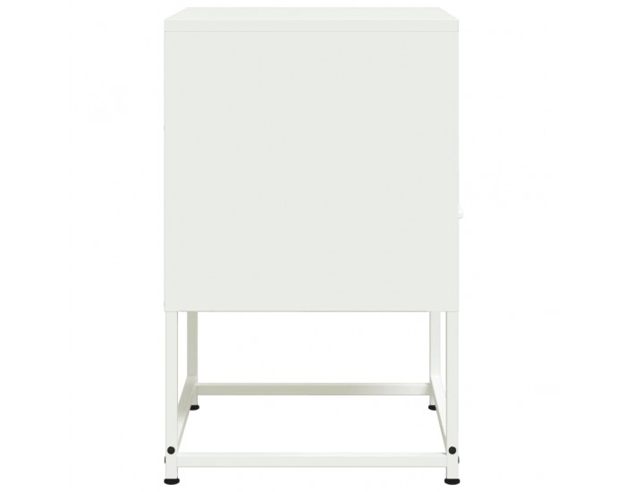 Sonata H Нощни шкафчета 2 бр бели 36x39x60,5 см стомана