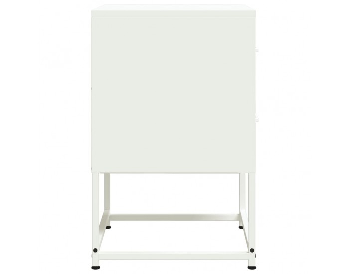 Sonata H Нощни шкафчета 2 бр бели 36x39x60,5 см стомана
