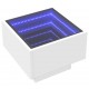 Sonata H Нощна масичка с Infinity LED бяла 40x40x30 см
