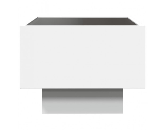Sonata H Нощна масичка с Infinity LED бяла 40x40x30 см
