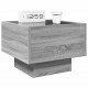 Sonata H Нощна масичка с Infinity LED, сив сонома, 40x40x30 см