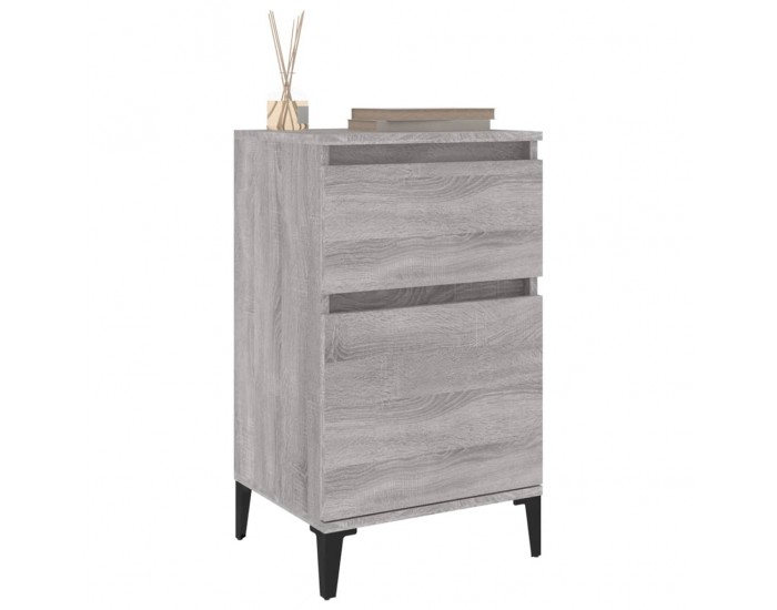 Sonata Noptiere, 2 buc., gri sonoma, 40x35x70 cm