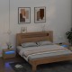 Sonata Noptiere cu LED-uri, 2 buc., stejar sonoma, 60x35x40 cm