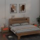 Sonata Noptiere cu LED-uri, 2 buc., stejar sonoma, 60x35x40 cm