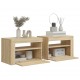 Sonata Noptiere cu LED-uri, 2 buc., stejar sonoma, 60x35x40 cm