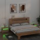 Sonata Noptiere cu LED-uri, 2 buc., stejar sonoma, 60x35x40 cm