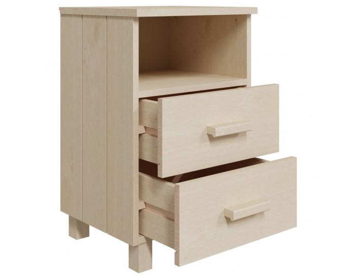 Sonata H Нощни шкафчета HAMAR 2 бр меденокафяви 40x35x62 см бор масив