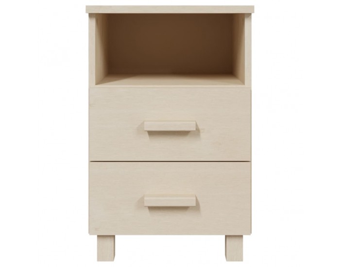 Sonata H Нощни шкафчета HAMAR 2 бр меденокафяви 40x35x62 см бор масив