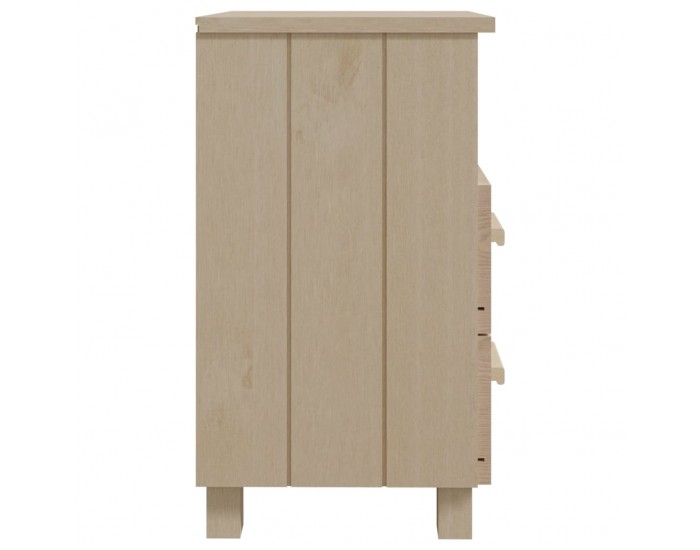 Sonata H Нощни шкафчета HAMAR 2 бр меденокафяви 40x35x62 см бор масив