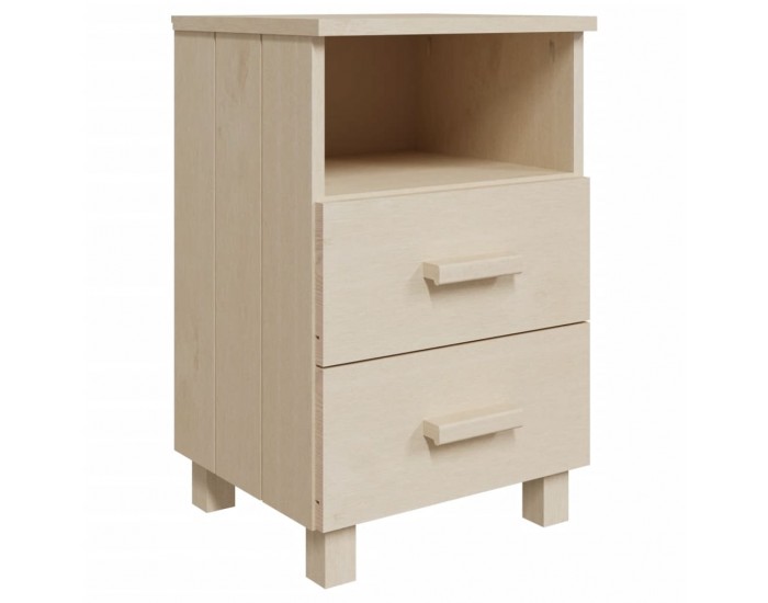 Sonata H Нощни шкафчета HAMAR 2 бр меденокафяви 40x35x62 см бор масив