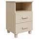 Sonata H Нощни шкафчета HAMAR 2 бр меденокафяви 40x35x62 см бор масив
