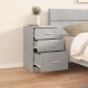 Sonata H Нощно шкафче, бетонно сиво, 40x40x63 см, инженерно дърво