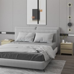 Sonata H Нощни шкафчета 2 бр сонома дъб 45x34,5x44,5 см инженерно дърво - Noptiere