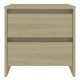 Sonata H Нощни шкафчета 2 бр сонома дъб 45x34,5x44,5 см инженерно дърво