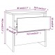 Sonata H Нощни шкафчета 2 бр сонома дъб 45x34,5x44,5 см инженерно дърво