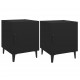 Sonata Noptiere, 2 buc., negru, lemn prelucrat