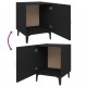 Sonata Noptiere, 2 buc., negru, lemn prelucrat