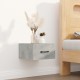 Sonata H Нощни шкафчета за стенен монтаж 2 бр бетонно сиви 35x35x20 см