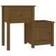 Sonata H Нощно шкафче меденокафяво 79,5x38x65,5 см борово дърво масив