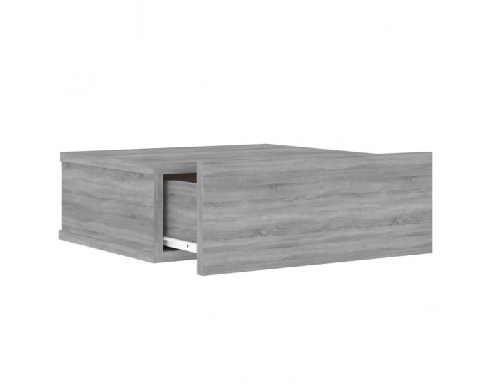 Sonata H Плаващи нощни шкафчета 2 бр сив сонома 40x30x15 см инж. дърво