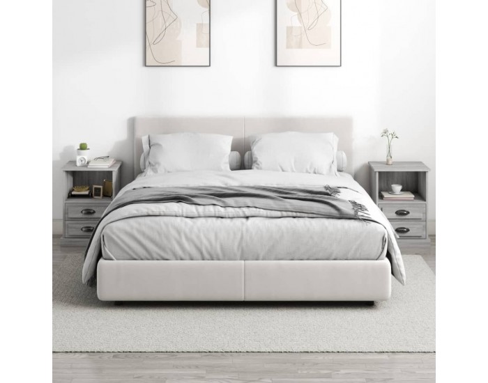 Sonata Noptiere, 2 buc., gri sonoma, 43x36x60 cm