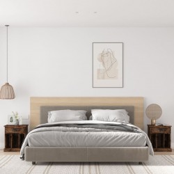 Sonata H Нощни шкафчета 2 бр опушен дъб 43x36x50 см - Noptiere