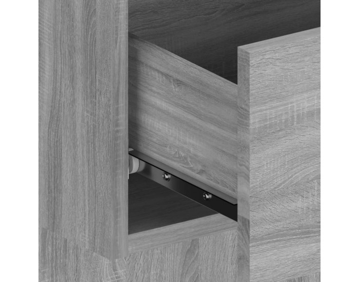 Sonata H Нощно шкафче за стенен монтаж, сив сонома