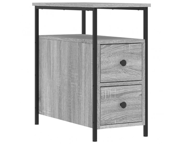 Sonata H Нощни шкафчета 2 бр сив сонома 30x60x60 см инженерно дърво