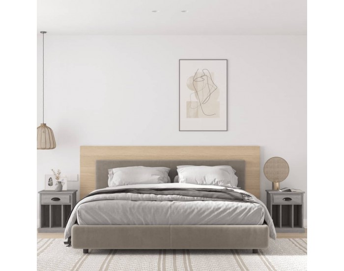 Sonata Noptiere, 2 buc., gri sonoma, 43x36x50 cm
