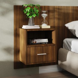 Sonata H Нощно шкафче за стенен монтаж, кафяв дъб - Noptiere