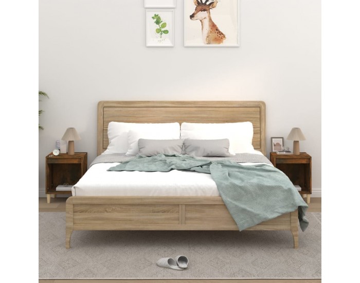 Sonata H Нощни шкафчета 2 бр опушен дъб 40x35x50 см