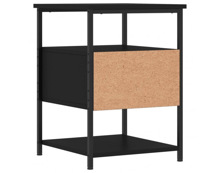 Sonata H Нощни шкафчета 2 бр черни 40x42x56 см инженерно дърво