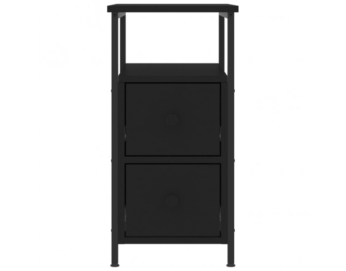 Sonata H Нощни шкафчета 2 бр черни 30x60x60 см инженерно дърво