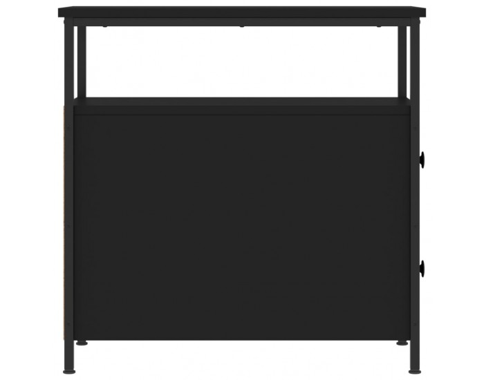 Sonata H Нощни шкафчета 2 бр черни 30x60x60 см инженерно дърво