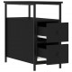 Sonata H Нощни шкафчета 2 бр черни 30x60x60 см инженерно дърво