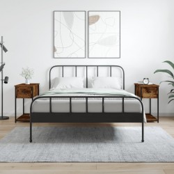 Sonata H Нощни шкафчета 2 бр опушен дъб 30x60x60 см инженерно дърво - Noptiere