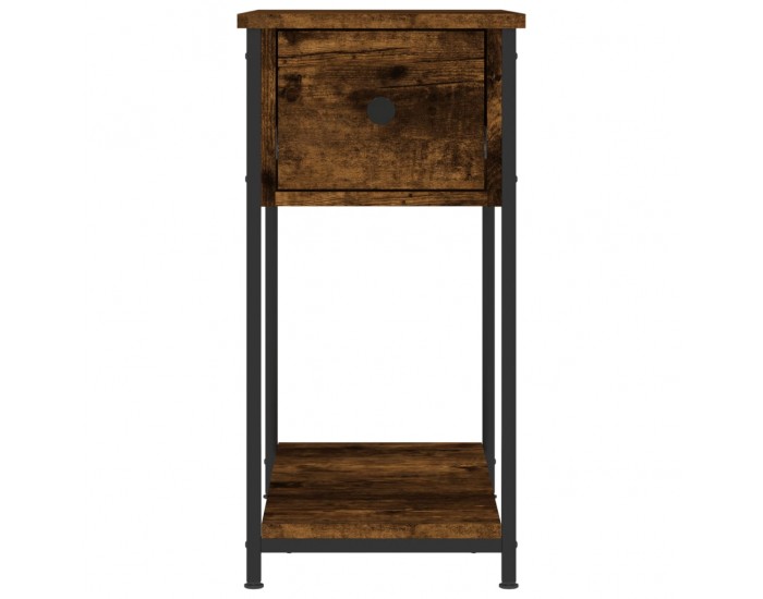 Sonata H Нощни шкафчета 2 бр опушен дъб 30x60x60 см инженерно дърво