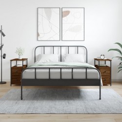 Sonata H Нощни шкафчета 2 бр кафяв дъб 30x60x60 см инженерно дърво - Noptiere