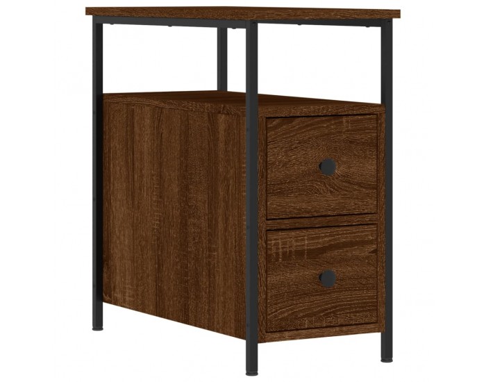 Sonata H Нощни шкафчета 2 бр кафяв дъб 30x60x60 см инженерно дърво