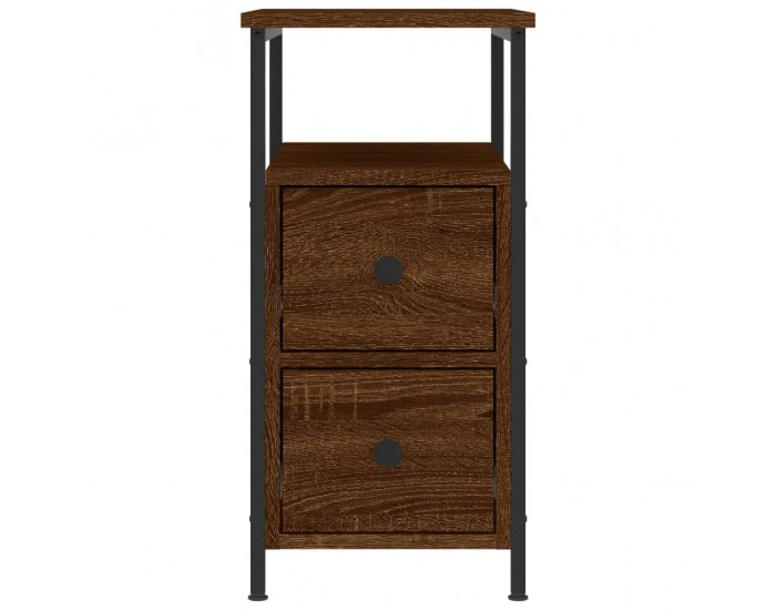 Sonata H Нощни шкафчета 2 бр кафяв дъб 30x60x60 см инженерно дърво