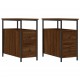 Sonata H Нощни шкафчета 2 бр кафяв дъб 30x60x60 см инженерно дърво