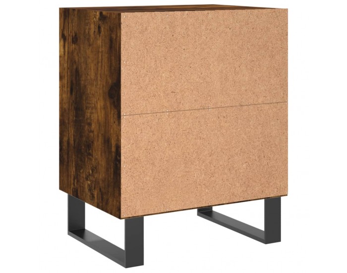 Sonata H Нощни шкафчета 2 бр опушен дъб 40x30x50 см инженерно дърво