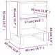 Sonata H Нощни шкафчета 2 бр опушен дъб 40x30x50 см инженерно дърво