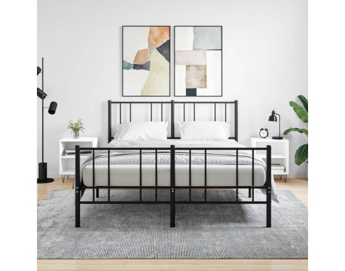 Sonata H Нощни шкафчета 2 бр бели 40x30x50 см инженерно дърво