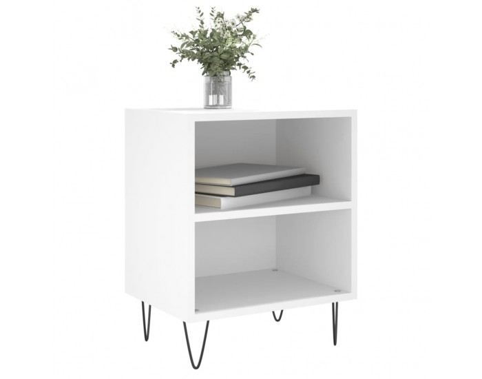 Sonata H Нощни шкафчета 2 бр бели 40x30x50 см инженерно дърво
