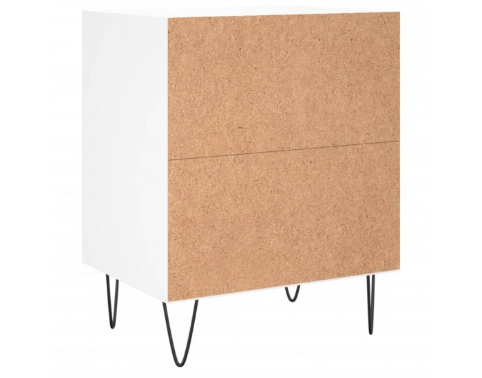 Sonata H Нощни шкафчета 2 бр бели 40x30x50 см инженерно дърво