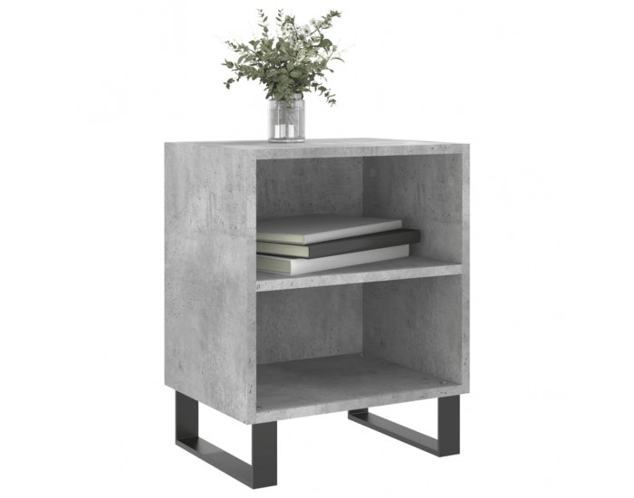 Sonata H Нощни шкафчета 2 бр бетонно сиво 40x30x50 см инженерно дърво