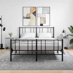 Sonata H Нощни шкафчета 2 бр бетонно сиво 40x30x50 см инженерно дърво - Noptiere