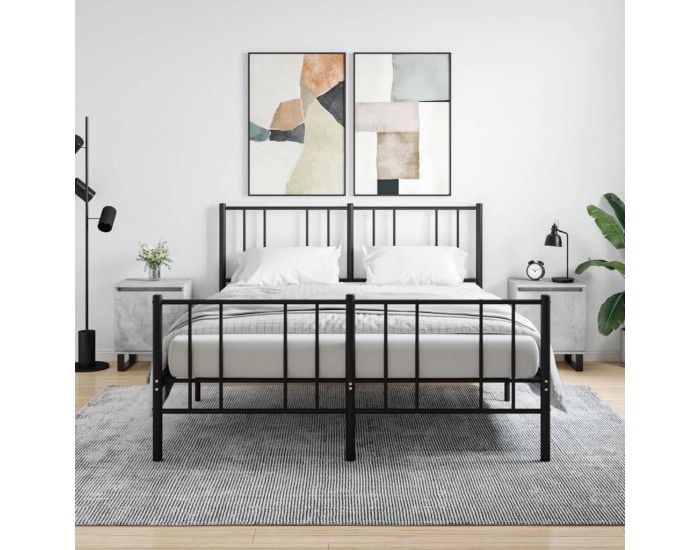 Sonata H Нощни шкафчета 2 бр бетонно сиво 40x30x50 см инженерно дърво